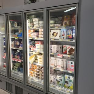 Multideck freezers.