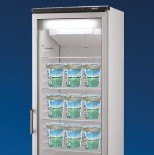 Display freezers.